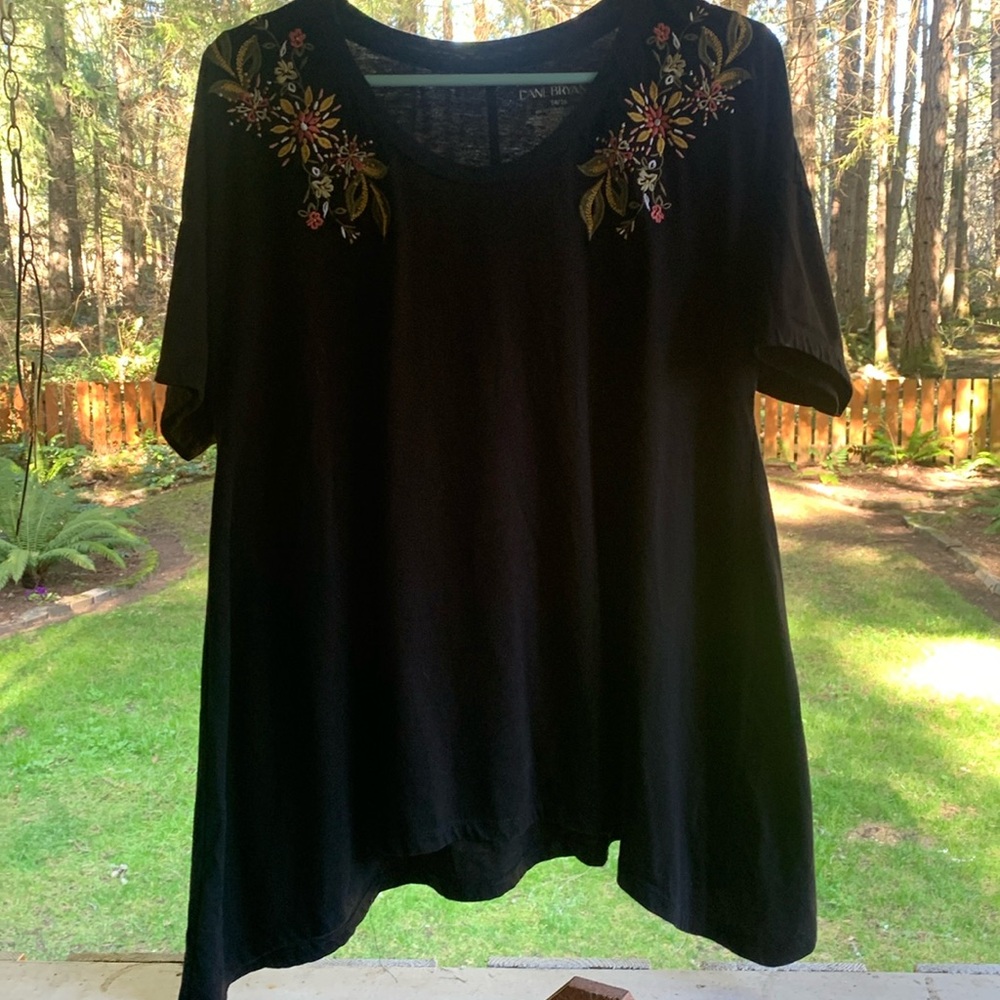 Lane Bryant Embroidered Tee